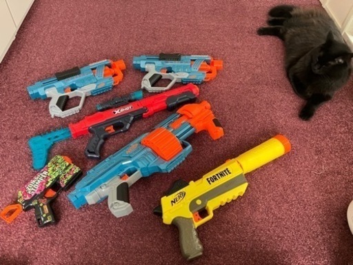 専用的当て付き　\nナーフ銃セット