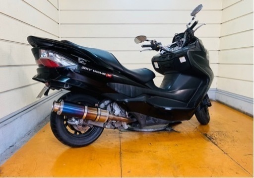 19804km スカイウェイブ CJ45A ビッグスクーター☆ 始動動画あり