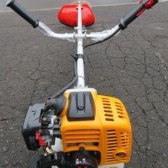 美品　HAIGE(ハイガー) 草刈り機 刈払い機 エンジン 26cc 2サイクル 2分割式 両手ハンドル 背負い HG-BC260