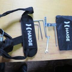 美品　HAIGE(ハイガー) 草刈り機 刈払い機 エンジン 26cc 2サイクル 2分割式 両手ハンドル 背負い HG-BC260