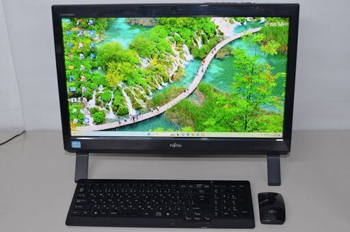 中古一体型パソコ 富士通 FH54/JD Windows11+office core i3-3110M/爆速SSD240GB/メモリ8GB/webカメラ/21.5インチ/ブルーレイ/テレビ機能