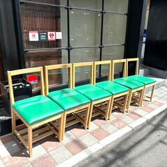 【飲食店用】椅子×6 使用期間約1年半 H79ｃｍ×Ｗ40ｃｍ ...