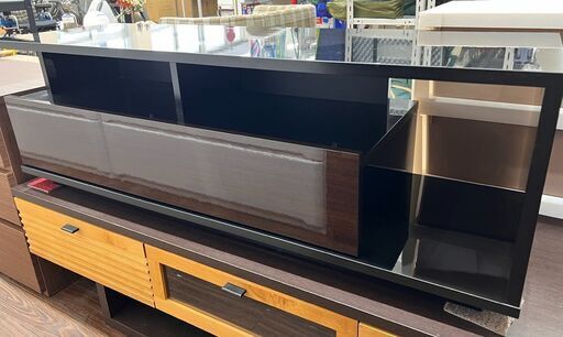 札幌 東区 ハヤミ工業 テレビボード ブラック 32～55V型対応 テレビ台 TV-EL125B 幅 1250 × 奥行き 400 × 高さ 420 （mm）