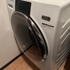 【美品・値下2022年8月購入】ドラム式洗濯機AQUA洗濯12k...