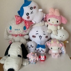 ぬいぐるみ【ちいかわ　ハチワレ　スヌーピー　マイメロディ　うさまる】