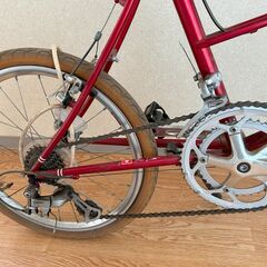 BRUNO　ミニベロ　20インチ　８段　ブルーノ　自転車　赤系　レッド　RED　かわいい　おしゃれ　USED