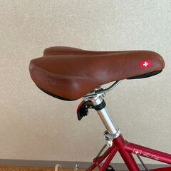 BRUNO　ミニベロ　20インチ　８段　ブルーノ　自転車　赤系　レッド　RED　かわいい　おしゃれ　USED