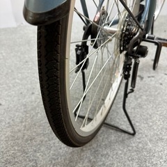 45】美品 自転車 変速6段 オートライト