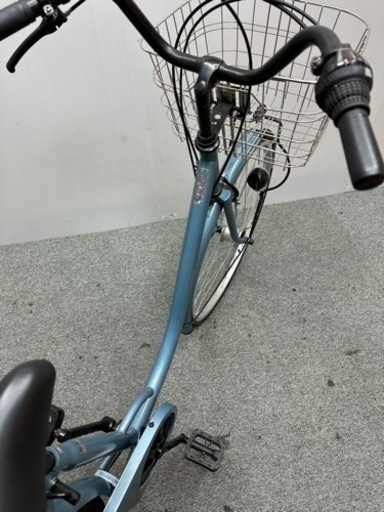 【45】美品　自転車 変速6段　オートライト