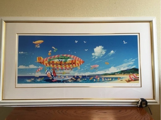 ポップな絵 ヒロヤマガタ 大型額入り絵画❗️