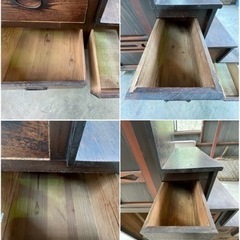 ☆値下げしました☆　階段箪笥　昭和レトロ　和箪笥　時代箪笥　古民家　破損多数あり　ジャンク品