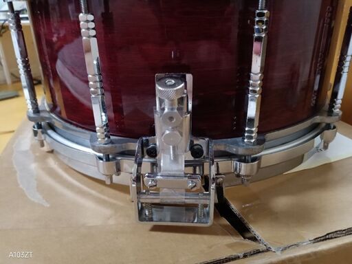 値下げしました Pearl パール snaredrum スネアドラム FREE FROATING SYSTEM Maple Shell Cherry Red MADE IN JAPAN snare drum スネア ドラム