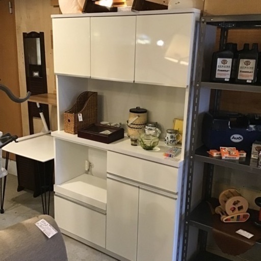大川家具 キッチンボード　キッチンカウンター　収納家具 食器棚、キッチン収納
