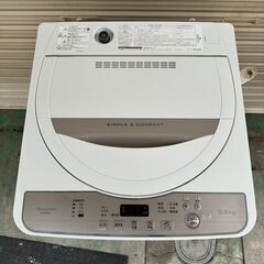 ★シャープ／SHARP／全自動電気洗濯機5.5Kg／2017年製...