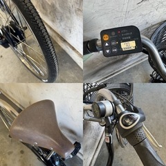 263□岐阜発 △Panasonic/電動アシスト自転車/24インチ/3段変速/充電器 