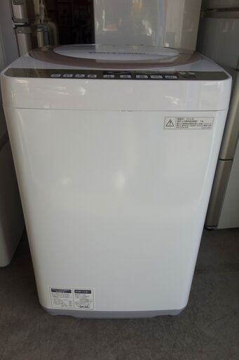 191 SHARP 7㎏ 風乾燥機能搭載 洗濯機【人気の清潔穴なし槽】