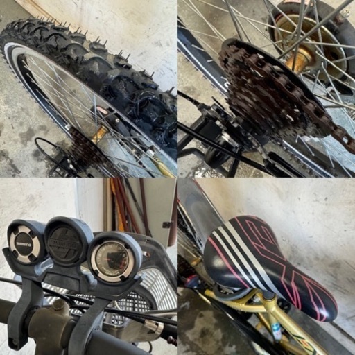 264□岐阜発　△ BRIDGESTONE EX / 子供用 / マウンテンバイク / ゴールド / 24インチ / 6段変速 / 走行確認 / 防犯有り / 現状品　R6.3/16□