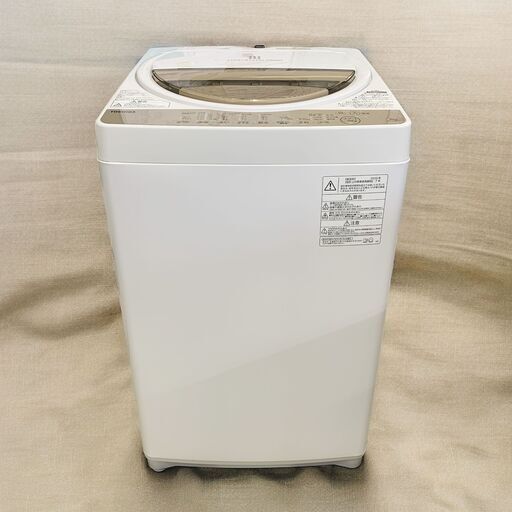 24C229_ジB 【美品】TOSHIBA 東芝 6.0kg全自動洗濯機 AW-6G8 2020年製 中古
