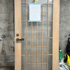 【激安】木製ドアガラス窓付　中古　リノベーション DIY　資材 