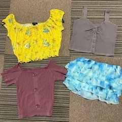 【中古】レディース服 春夏向け 4着まとめ売り 