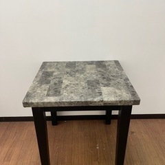 ①マーブル調 小型 テーブル 60×56×62