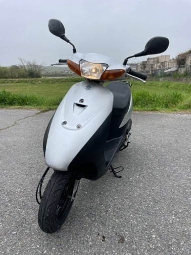 レッツ2 シルバー サイドスタンド付き　9,091km