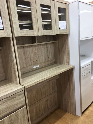 ★ジモティ割あり★  食器棚  W90×D41×H183 クリーニング済み SJ5471