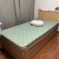 大塚家具 収納付きシングルベッド