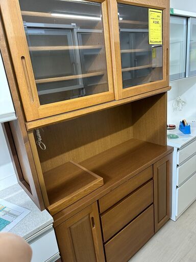 ジモティ来店特価!!　　レンジボード　松田家具　ブラウン　　J-0453