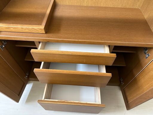 ジモティ来店特価!! レンジボード 松田家具 ブラウン J-0453 - 食器棚  