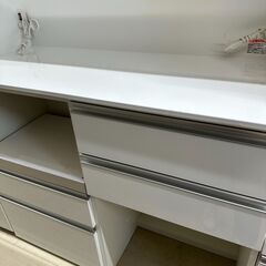 ジモティ来店特価!!　食器棚　エスエークラフト　ホワイト　　J-0458 ジモティ来店特価!! 食器棚 エスエークラフト ホワイト J-0458