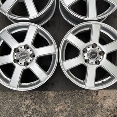 H418-2）ブリヂストン16インチアルミ中古4本セット！6.5J-16+54