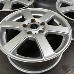 H418-2）ブリヂストン16インチアルミ中古4本セット！6.5J-16+54