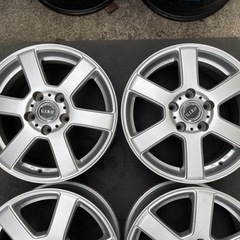 H418-2）ブリヂストン16インチアルミ中古4本セット！6.5J-16+54