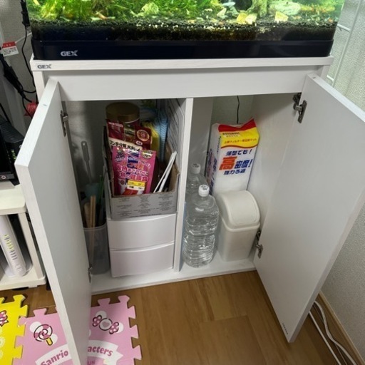 値下げ・追記】GEX 水槽＆水槽台 メダカ、グッピー、レッドシュリンプ