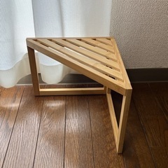 無印良品／竹材コーナーラック1段