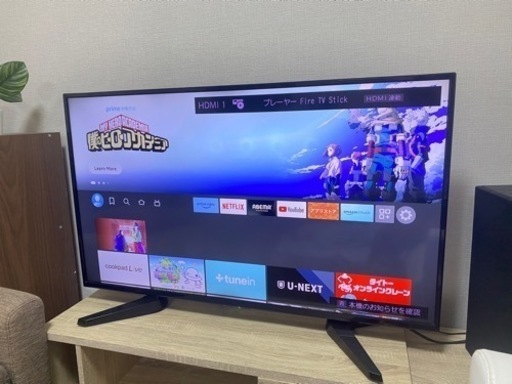 配送無料　２０２０年　43V型４K対応 HDR搭載 地デジ/BS/110度CS/ Wチューナー 録画機能対応 液晶テレビ LE-431T4KT-BK