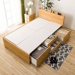 ニトリ　ベッドフレーム(マットレス付)
