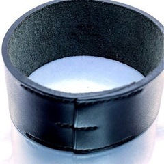 HERMES エルメス プールトゥール レザー バングル ブラック マルジェラ