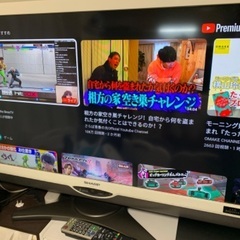 SHARP 40インチ 白色液晶テレビ