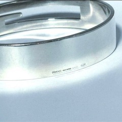 GUCCI カットアウト Gロゴ silverバングル silver925