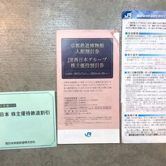 【ネット決済・配送可】JR西日本 株主優待鉄道割引券