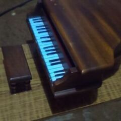木製オルゴール　ピアノ型　中古ジャンク品
