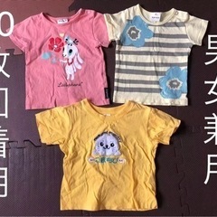 3点セット　男女兼用　tシャツ　80 数回使用　 半袖シャツ 半...