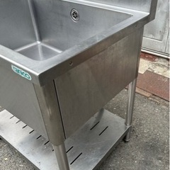 業務用 tanico 1槽シンク 幅750×奥600×高さ800+150(mm) 蛇口付き 流し台 一層シンク タニコー 一層 1層 厨房 厨房機器 店舗用品 大阪発 業務用 tanico 1槽シンク 幅750×奥600×高さ800+150(mm) 蛇口付き