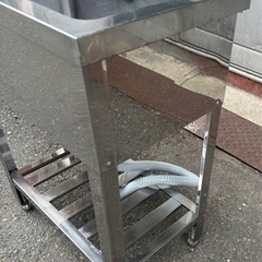 業務用 1槽シンク 幅600×奥400×高さ800(mm) 横型シンク 流し台 一層シンク 一層 1層 一槽 厨房 店舗用品 厨房機器 大阪発