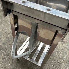 業務用 1槽シンク 幅450×奥600×高さ800+90(mm) 小型シンク 流し台 一層シンク 一層 1層 一槽 厨房 店舗用品 厨房機器 飲食店 大阪