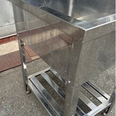 業務用 1槽シンク 幅450×奥600×高さ800+90(mm) 小型シンク 流し台 一層シンク 一層 1層 一槽 厨房 店舗用品 厨房機器 飲食店 大阪