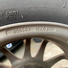 アルミホイール4本　pcd100 4穴 15インチ