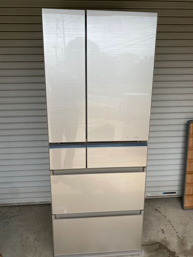 【糸島市内 送料無料】パナソニック Panasonic NR-F471PV-N [パーシャル搭載冷蔵庫 6ドア 470L シャンパンゴールド] 2017年製 0417-3